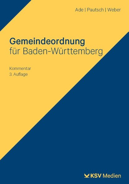 Gemeindeordnung für Baden-Württemberg, Klaus Ade ; Arne Pautsch ; Christian Weber - Paperback - 9783829320481