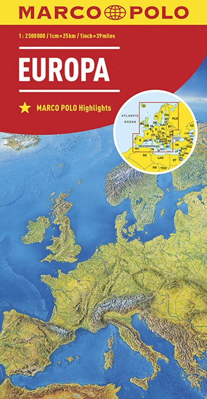 Marco Polo Wegenkaart Europa, niet bekend - Losbladig - 9783829738262