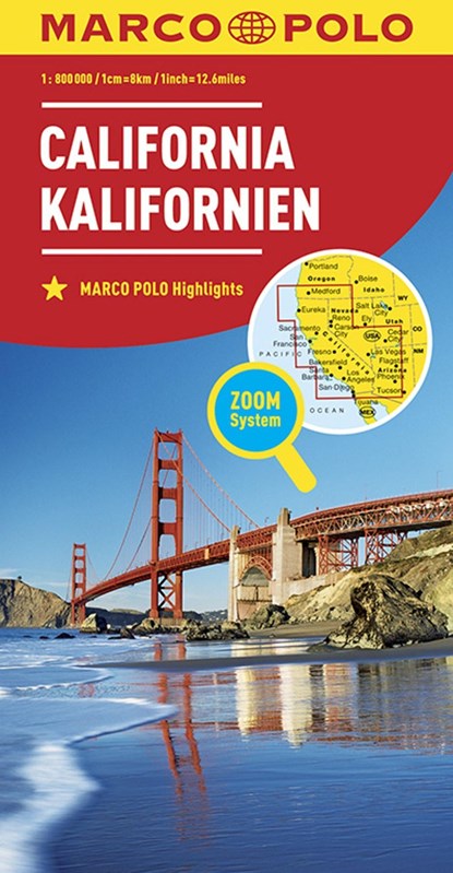 Marco Polo Wegenkaart Californië, niet bekend - Losbladig - 9783829739412
