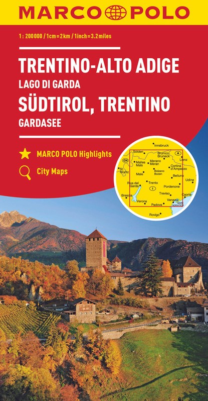 Marco Polo Wegenkaart 03 Trentino - Zuid-Tirol - Gardameer, niet bekend - Losbladig - 9783829739757