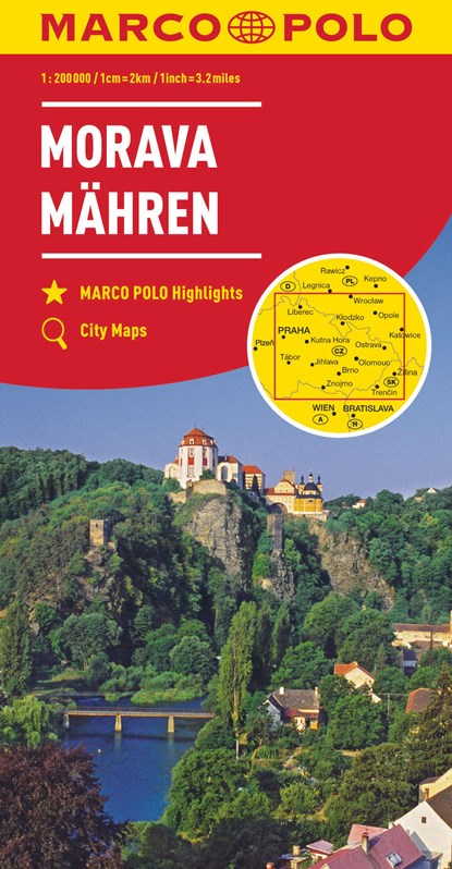 MARCO POLO Karte Tschechien 02 Mähren 1:200 000, niet bekend - Losbladig - 9783829739986