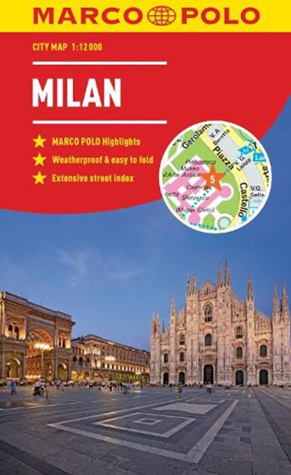 Milan Marco Polo City Map - pocket size, easy fold, Milan street map, Marco Polo - Paperback - 9783829759168