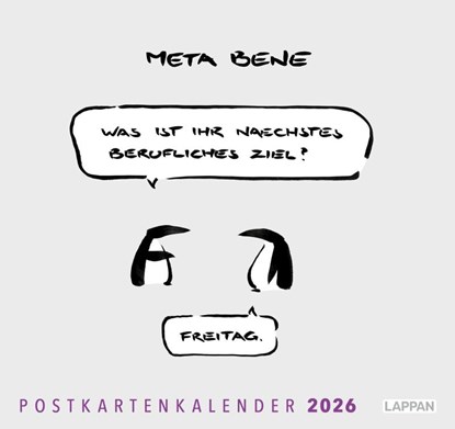 meta bene Postkartenkalender 2026, Meta Bene - Paperback - 9783830322269