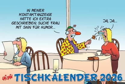 Uli Stein Tischkalender 2026: Monatskalender zum Aufstellen, Uli Stein - Paperback - 9783830322566