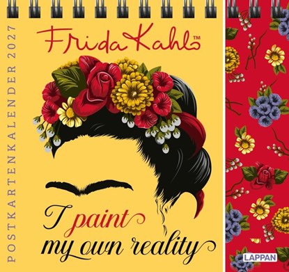 Frida Kahlo Postkartenkalender 2027 - I paint my own reality, Lappan Verlag - Paperback - 9783830322788