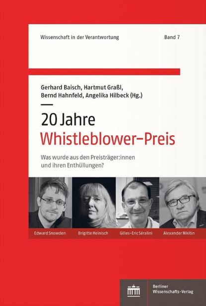20 Jahre Whistleblower-Preis, Gerhard Baisch ; Hartmut Graßl ; Bernd Hahnfeld - Paperback - 9783830555506