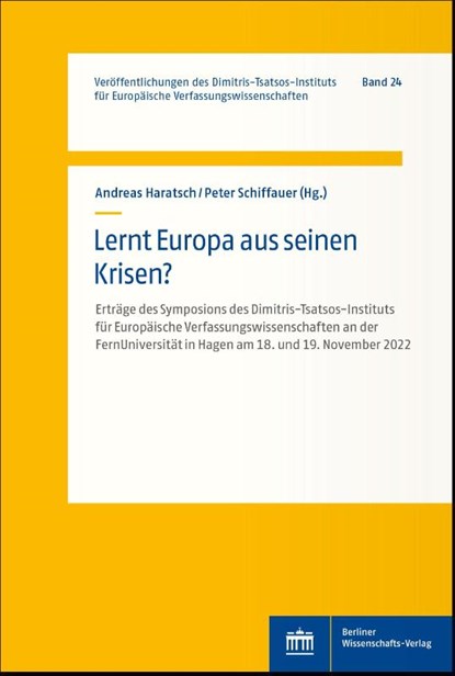 Lernt Europa aus seinen Krisen?, Andreas Haratsch ; Peter Schiffauer - Paperback - 9783830556619