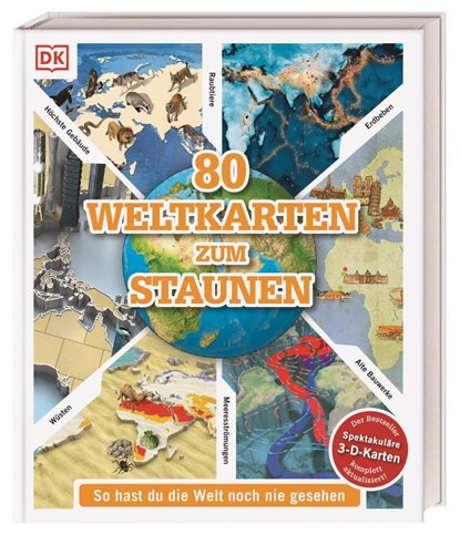 80 Weltkarten zum Staunen, niet bekend - Gebonden - 9783831043637