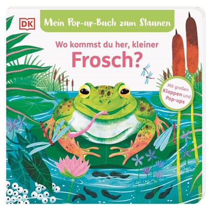 Mein Pop-up-Buch zum Staunen. Wo kommst du her, kleiner Frosch?, Sandra Grimm - Gebonden - 9783831048977