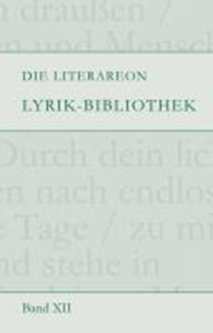 Die Literareon Lyrik-Bibliothek - Band 12, HOFMANN,  Saskia - Paperback - 9783831615100