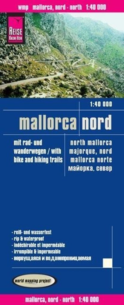 Mallorca Nord Wanderkarte. 1 : 40 000, niet bekend - Gebonden - 9783831770977