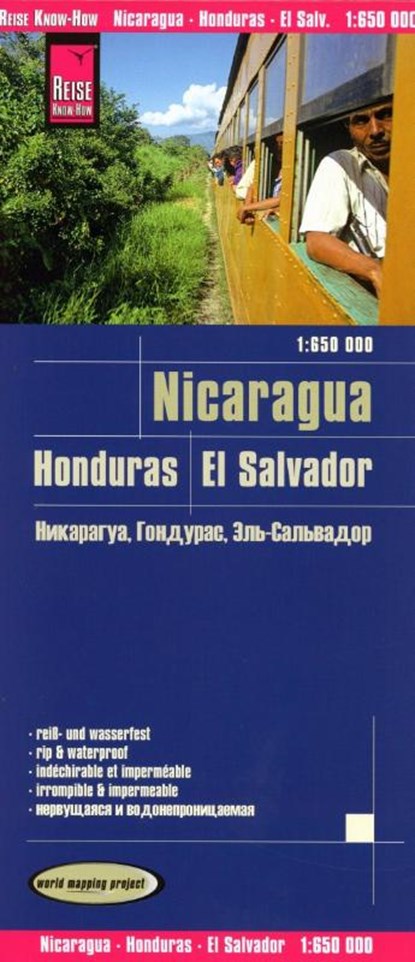 Nicaragua, Honduras, El Salvador 1 : 650 000, Reise Know-How Verlag Peter Rump - Gebonden - 9783831772698