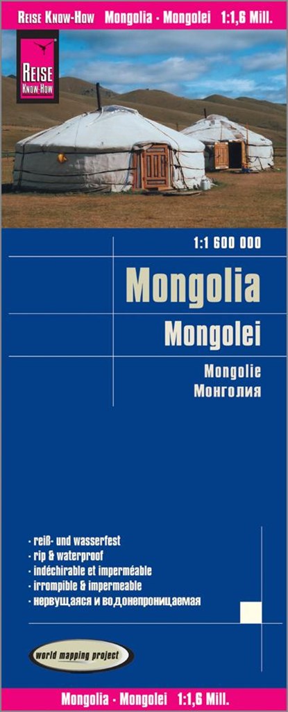 Reise Know-How Landkarte Mongolei 1 : 1.600.000, niet bekend - Overig - 9783831773039