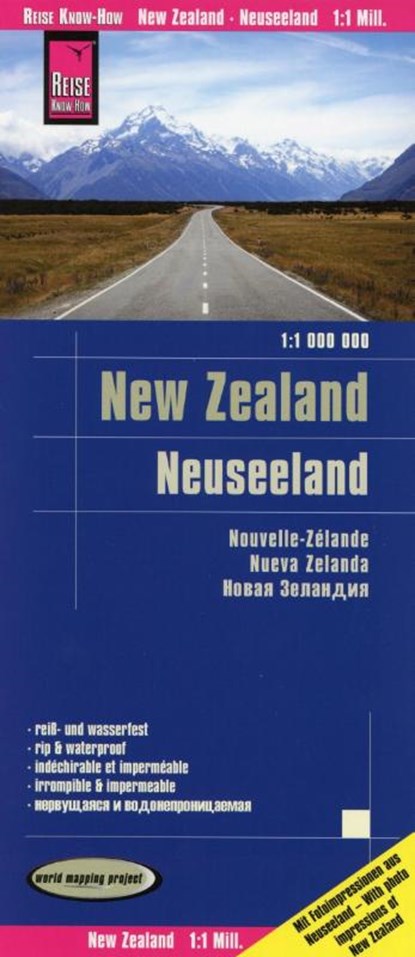 Reise Know-How Landkarte Neuseeland 1 : 1.000.000, Reise Know-How Verlag Peter Rump - Gebonden - 9783831773152