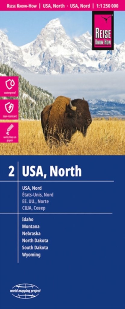 USA 2 North (1:1.250.000), Reise Know-How Verlag Peter Rump - Gebonden - 9783831773534