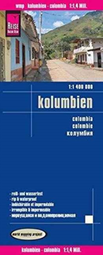 Reise Know-How Landkarte Kolumbien / Colombia 1:1.400.000, Reise Know-How Verlag Peter Rump - Losbladig - 9783831773701