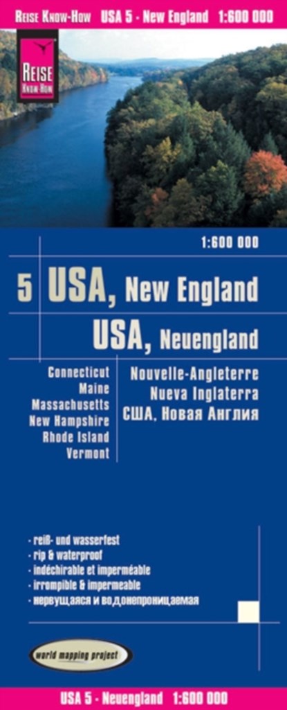 USA 5 New England (1:600.000), niet bekend - Gebonden - 9783831774067
