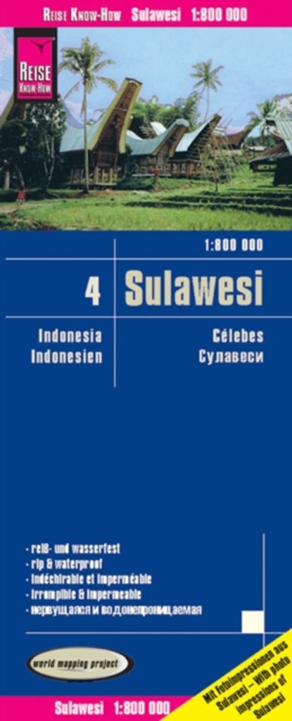 Indonesia 4 Sulawesi  (1:800.000), Reise Know-How Verlag Peter Rump - Gebonden - 9783831774210