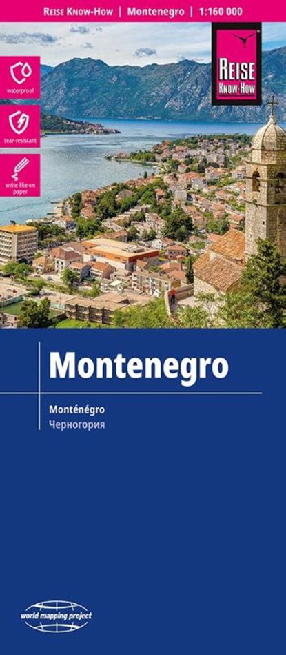 Montenegro (1:160.000), Reise Know-How Verlag Peter Rump - Gebonden - 9783831774302
