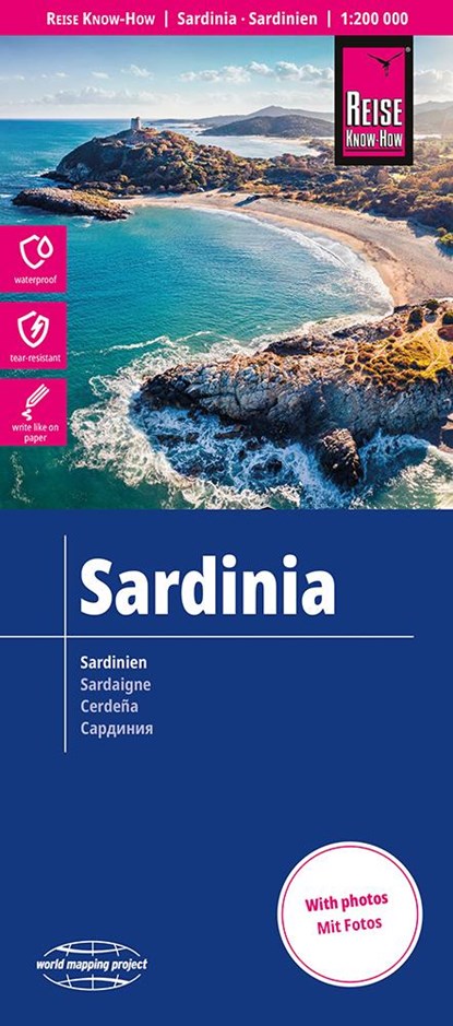 Reise Know-How Landkarte Sardinien / Sardinia (1:200.000), niet bekend - Gebonden - 9783831774562