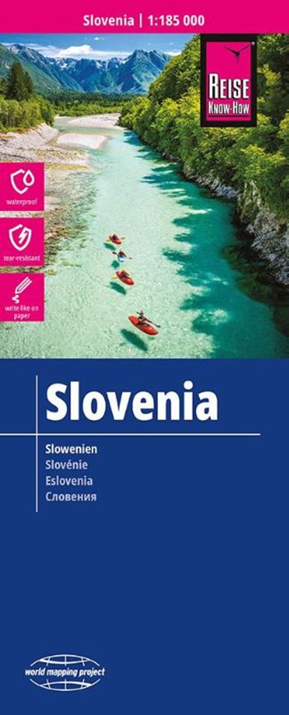 Slovenia Map 1:185,000 scale, Reise Know-How Verlag - Gebonden - 9783831774777