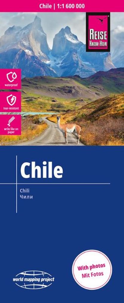 Reise Know-How Landkarte Chile (1:1.600.000), Reise Know-How Verlag - Gebonden - 9783831774821