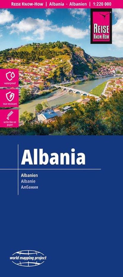 Reise Know-How Landkarte Albanien / Albania (1:220.000), niet bekend - Gebonden - 9783831774845