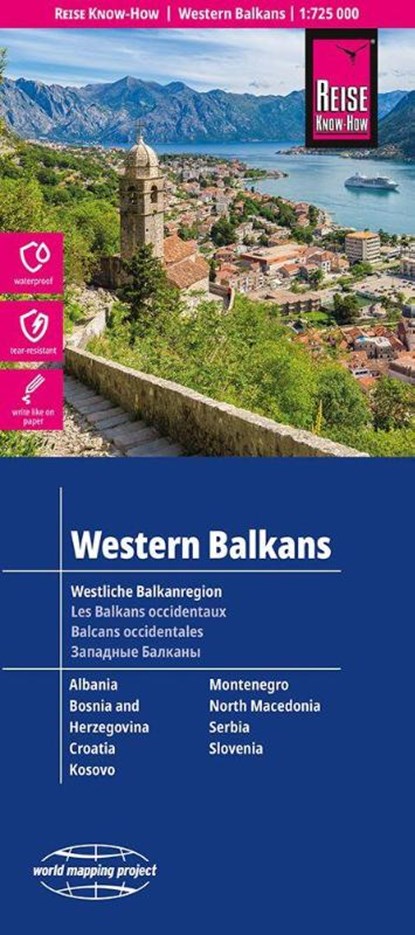 Reise Know-How Landkarte Westliche Balkanregion / Western Balkans (1:725.000), niet bekend - Gebonden - 9783831774890