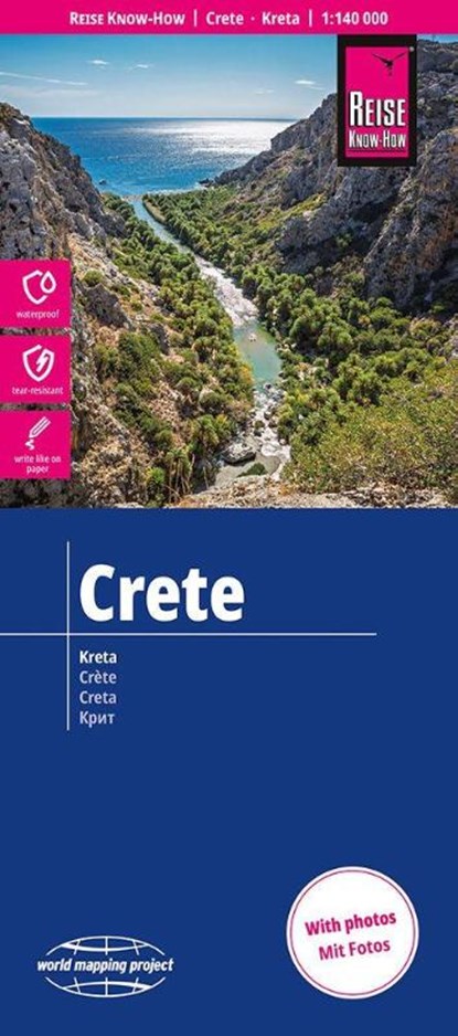 Reise Know-How Landkarte Kreta | Crete (1:140.000), niet bekend - Gebonden - 9783831775132