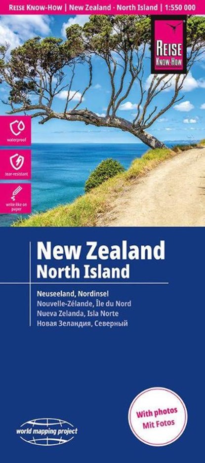 Reise Know-How Landkarte Neuseeland, Nordinsel | New Zealand, North Island (1:550.000), niet bekend - Gebonden - 9783831775224