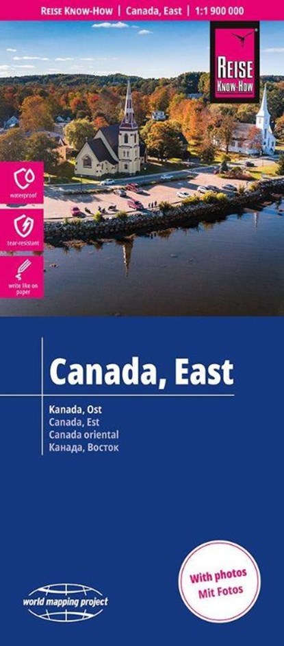Reise Know-How Landkarte Kanada, Ost | Canada, East (1:1.900.000), niet bekend - Gebonden - 9783831775248