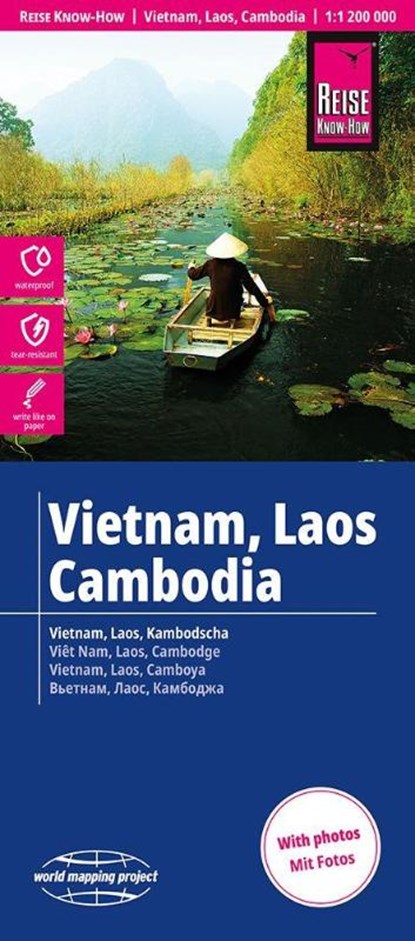 Reise Know-How Landkarte Vietnam, Laos, Kambodscha | Vietnam, Laos, Cambodia (1:1.200.000), niet bekend - Gebonden - 9783831775491