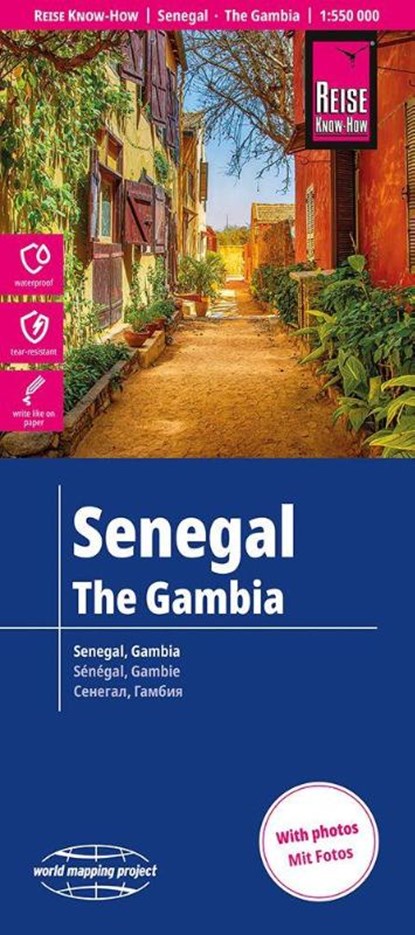 Reise Know-How Landkarte Senegal, Gambia (1:550.000), niet bekend - Gebonden - 9783831775514