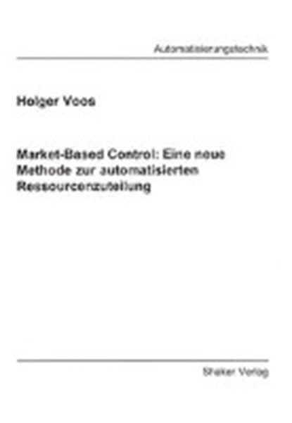 Voos, H: Market-Based Control, VOOS,  Holger - Paperback - 9783832213138