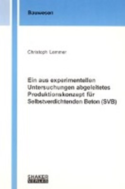 Lemmer, C: Ein aus experimentellen Untersuchungen abgeleitet, LEMMER,  Christoph - Paperback - 9783832220501