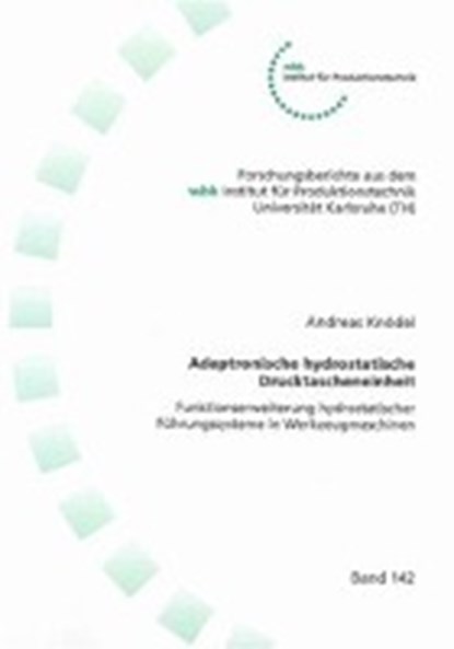 Knödel, A: Adaptronische hydrostatische Drucktascheneinheit, KNÖDEL,  Andreas - Paperback - 9783832274788