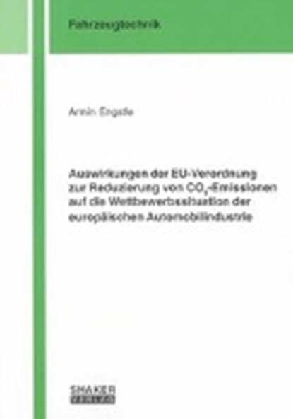 Engstle, A: Auswirkungen der EU-Verordnung zur Reduzierung v, ENGSTLE,  Armin - Paperback - 9783832279059