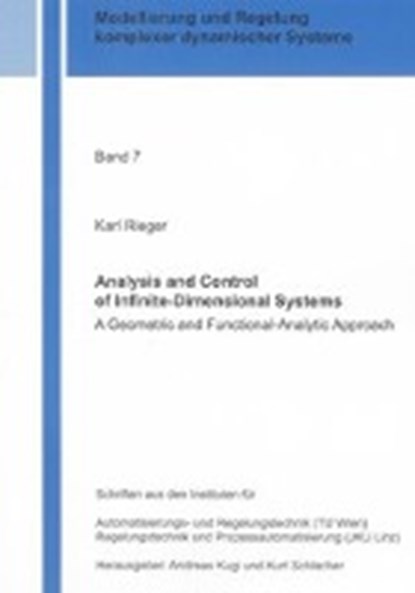 Rieger, K: Analysis and Control of Infinite-Dimensional Syst, RIEGER,  Karl - Paperback - 9783832280840