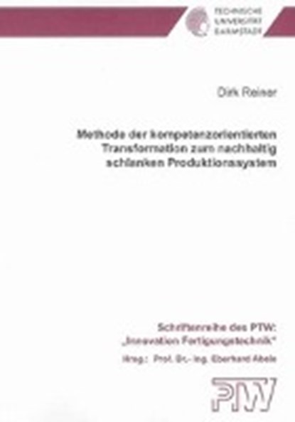Reiner, D: Methode der kompetenzorientierten Transformation, REINER,  Dirk - Paperback - 9783832282738
