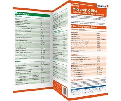 Wo&Wie: Microsoft-Office - Schnelle Tasten für Word und Excel, Inge Baumeister ;  Christian Bildner - Paperback - 9783832800697