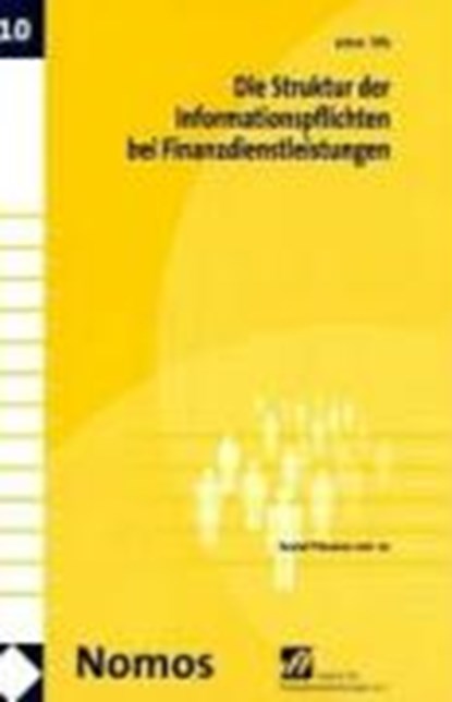 Die Struktur der Informationspflichten bei Finanzdienstleistungen, TIFFE,  Achim - Paperback - 9783832921132