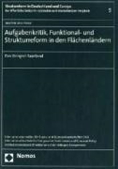 Aufgabenkritik, Funktional- und Strukturreform in den Flächenländern, HESSE,  Joachim Jens - Paperback - 9783832929459