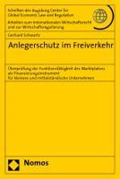 Anlegerschutz im Freiverkehr, SCHWARTZ,  Gerhard - Paperback - 9783832929565