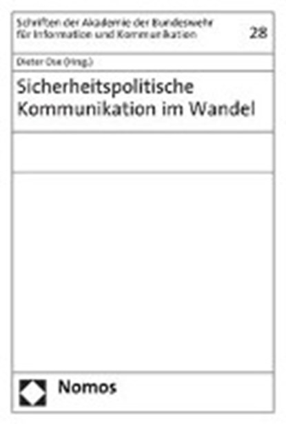 Sicherheitspolitische Kommunikation im Wandel, OSE,  Dieter - Paperback - 9783832932961