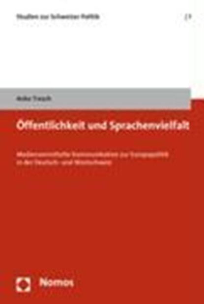 Öffentlichkeit und Sprachenvielfalt, TRESCH,  Anke - Paperback - 9783832933616
