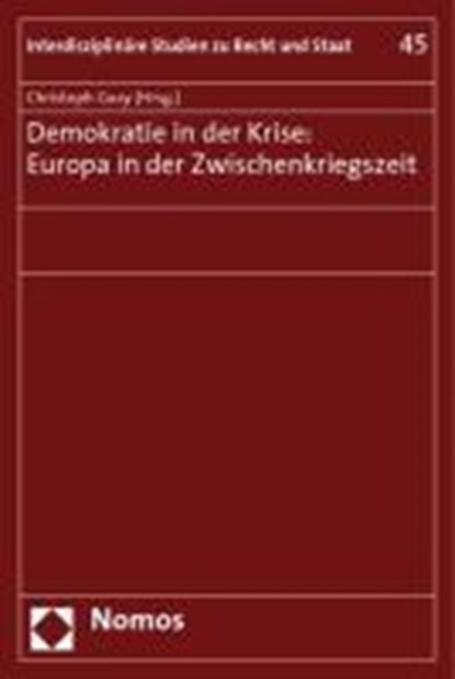 Demokratie in der Krise: Europa in der Zwischenkriegszeit, GUSY,  Christoph - Paperback - 9783832936662