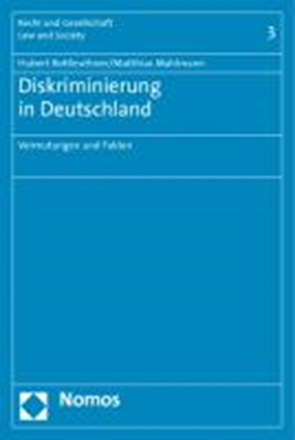 Diskriminierung in Deutschland, ROTTLEUTHNER,  Hubert ; Mahlmann, Matthias - Paperback - 9783832955786