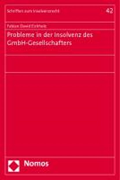 Eichholz, F: Probleme in Insolvenz d. GmbH-Gesellschafters, EICHHOLZ,  Fabian David - Paperback - 9783832958480