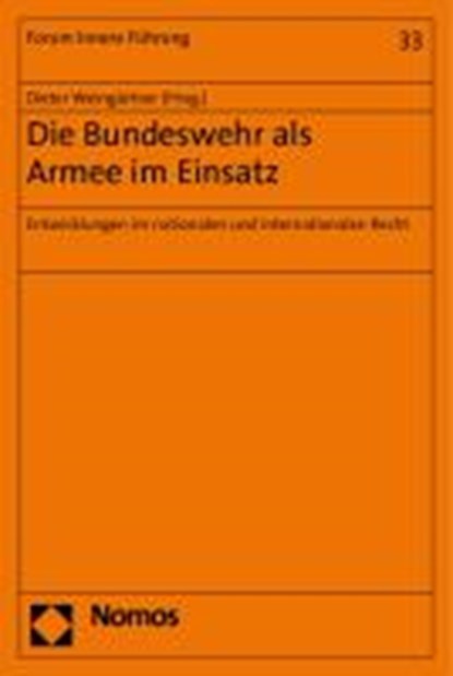 Die Bundeswehr als Armee im Einsatz, WEINGÄRTNER,  Dieter - Paperback - 9783832961299
