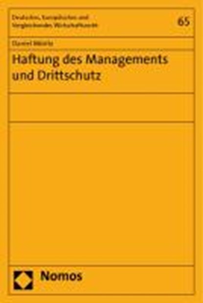 Haftung des Managements und Drittschutz, MÖRITZ,  Daniel - Paperback - 9783832963378